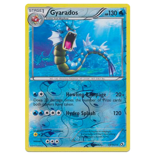 Pokemon - Black & White - Legendary Treasures - (Reverse Holo) Gyarados - 31/113