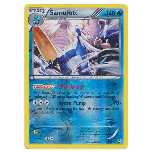 Pokemon - Black & White - Legendary Treasures - (Reverse Holo) Samurott - 39/113