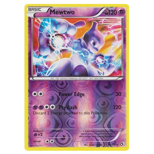 Pokemon - Black & White - Legendary Treasures - (Reverse Holo) Mewtwo - 53/113