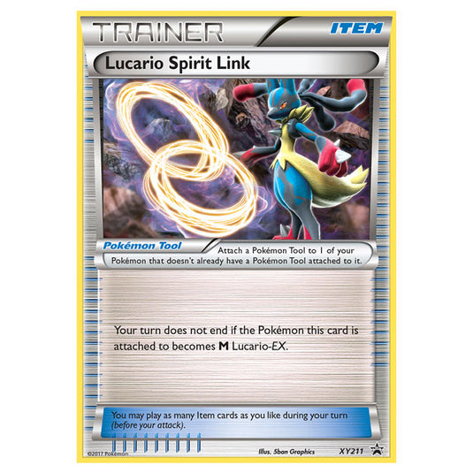 Pokemon - XY - XY Black Star Promos - Lucario Spirit Link - XY211