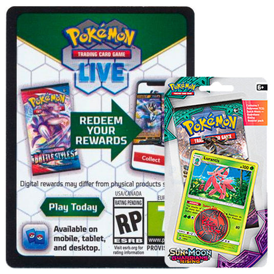 Pokemon - Guardians Rising - Lurantis Check Lane - Online Code Card