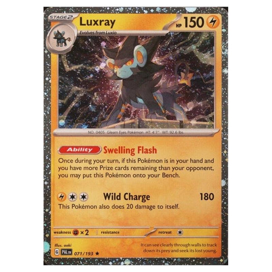 Pokemon - Scarlet & Violet - Paldea Evolved - Luxray (Cosmo Holo) - 071/193