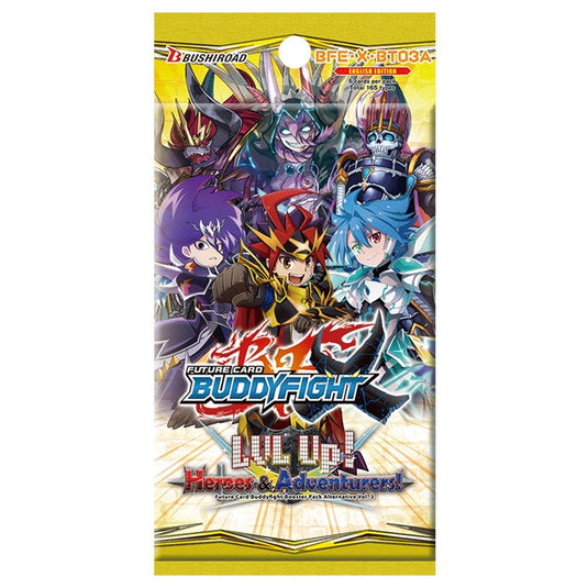 Future Card Buddyfight X - BT03A LVL Up! Heroes & Adventurers! - Booster Pack