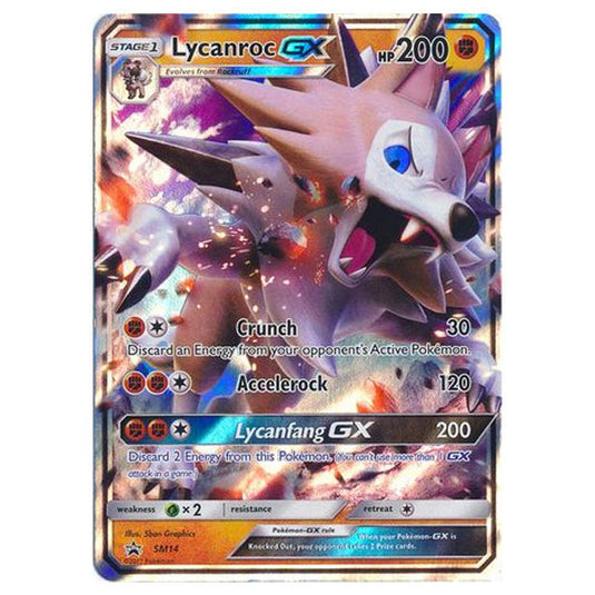 Pokemon - Sun & Moon - SM Black Star Promos - Lycanroc GX - SM14