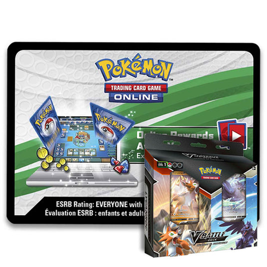 Pokemon - Lycanroc vs. Corviknight V Battle Deck - Online Code Card