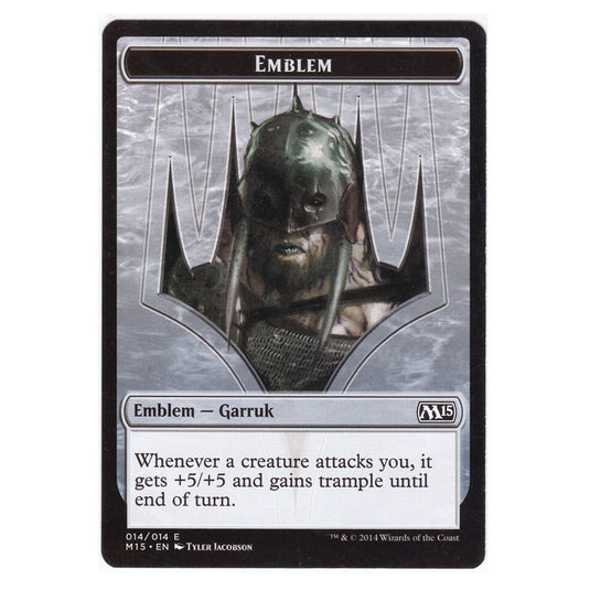 Magic the Gathering - M15 Core Set - Emblem - Garruk 14/14
