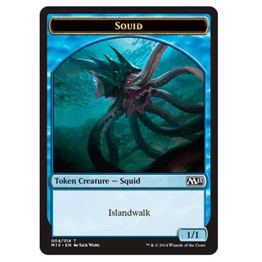 Magic the Gathering - M15 Core Set - Token Creature - Squid 4/14