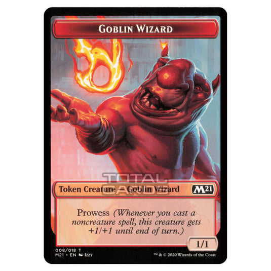 Magic the Gathering - Core Set 2021 - Token Creature - Goblin Wizard (008/018)