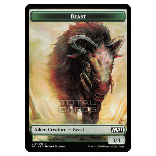 Magic the Gathering - Core Set 2021 - Token Creature - Beast (010/018)