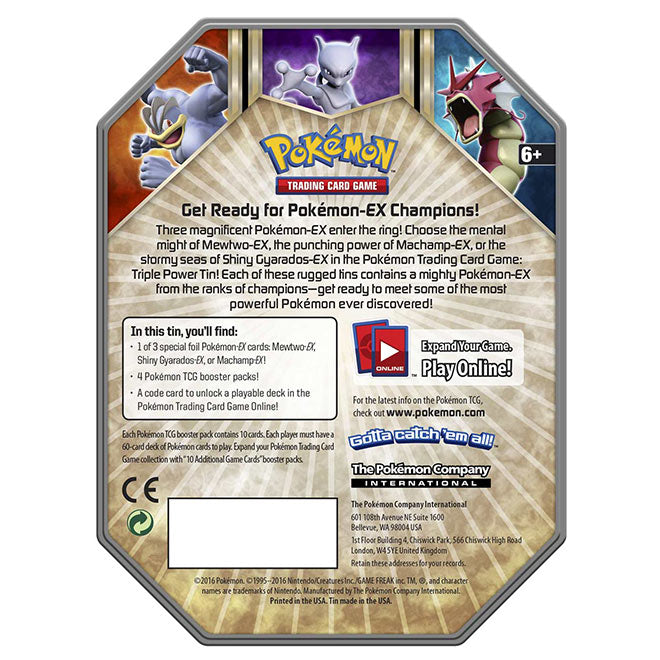 Pokemon - 2016 Triple Power Tin - Machamp EX Pokemon - 2016 Triple Power Tin - Machamp EX