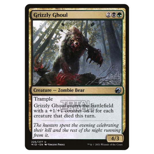 Magic The Gathering - Innistrad - Midnight Hunt - Grizzly Ghoul - 226/277