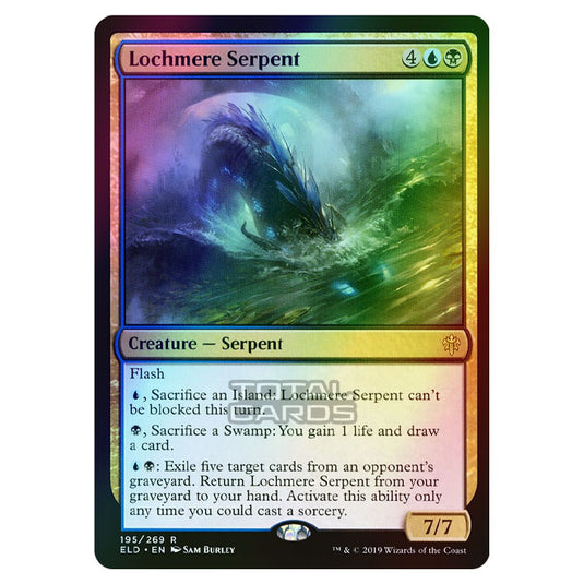 Magic The Gathering - Throne of Eldraine  - Lochmere Serpent - 195/269 (Foil)