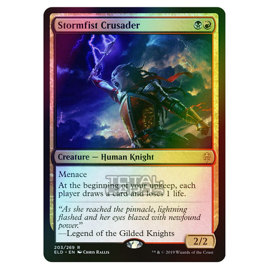 Magic The Gathering - Throne of Eldraine  - Stormfist Crusader - 203/269 (Foil)