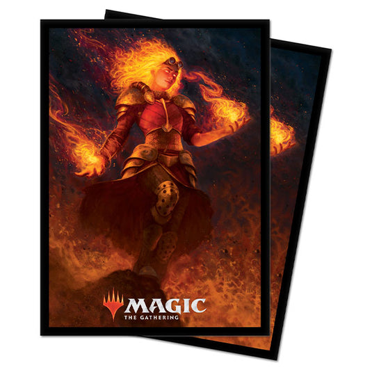 Ultra Pro - Standard Deck Protectors - Magic The Gathering Core Set 2021 - Chandra, Heart of Fire (100 Sleeves)