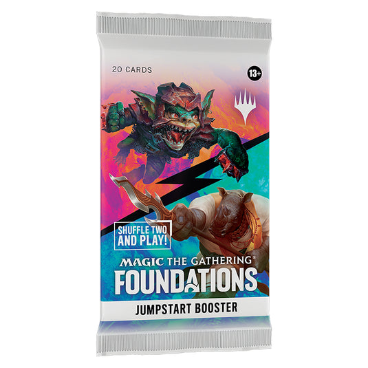 magic the gathering foundations jumpstart booster pack angled