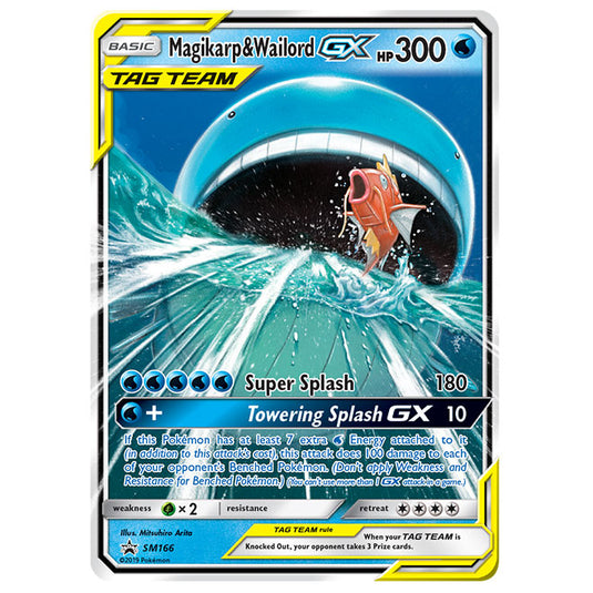 Pokemon - Sun & Moon - SM Black Star Promos - Magikarp & Wailord GX - SM166