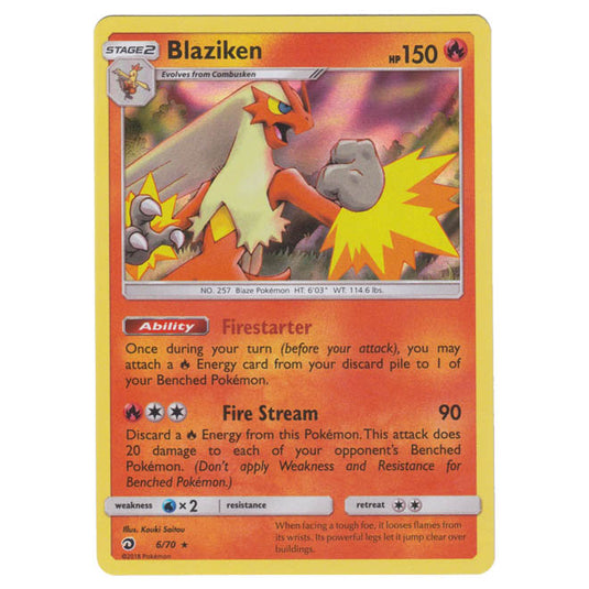 Pokemon - Sun & Moon - Dragon Majesty - Blaziken - 6/70