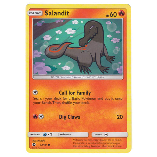 Pokemon - Sun & Moon - Dragon Majesty - Salandit - 13/70