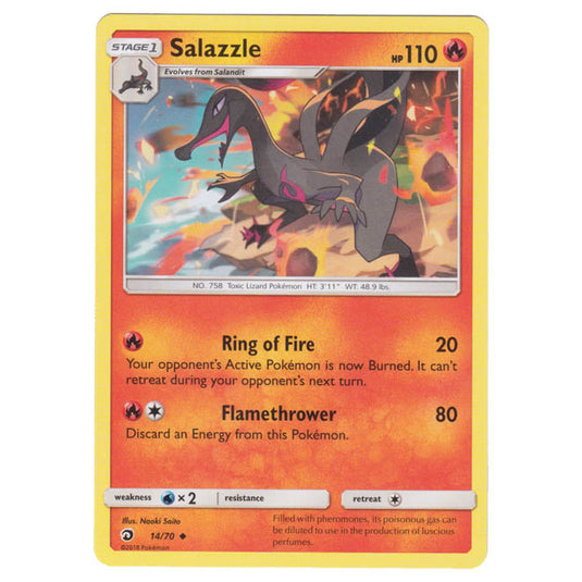 salazzle pokemon card Pokemon - Sun & Moon - Dragon Majesty - Salazzle