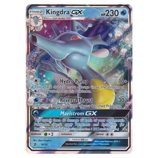 Pokemon - Sun & Moon - Dragon Majesty - Kingdra-GX - 18/70 Pokemon - Sun & Moon - Dragon Majesty - Kingdra-GX - 18/70