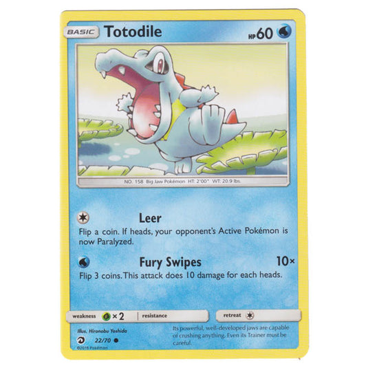 Pokemon - Sun & Moon - Dragon Majesty - Totodile - 22/70