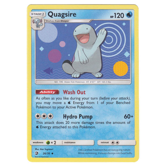 Pokemon - Sun & Moon - Dragon Majesty - Quagsire - 26/70