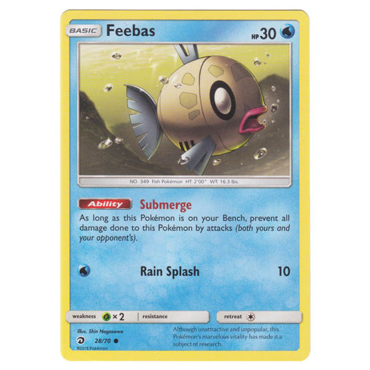 Pokemon - Sun & Moon - Dragon Majesty - Feebas - 28/70