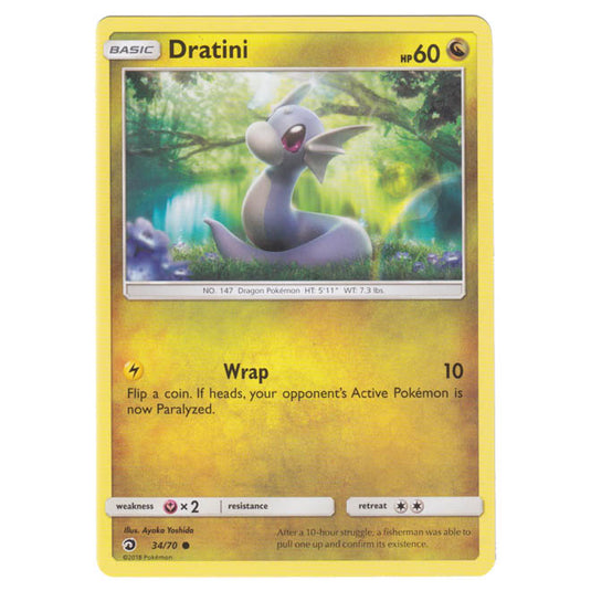 Pokemon - Sun & Moon - Dragon Majesty - Dratini - 34/70