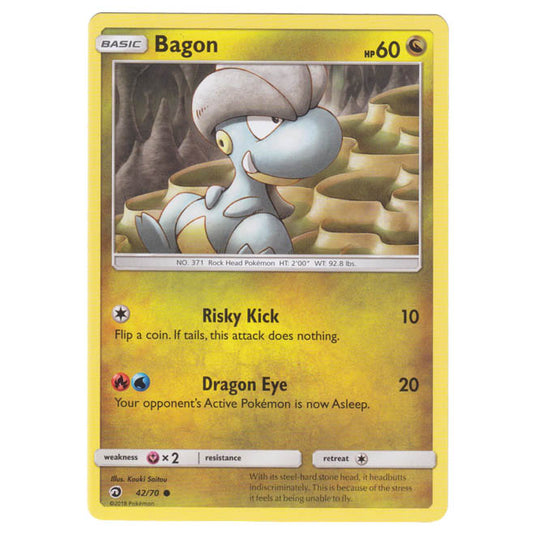 pokemon bagon card Pokemon - Sun & Moon - Dragon Majesty - Bagon