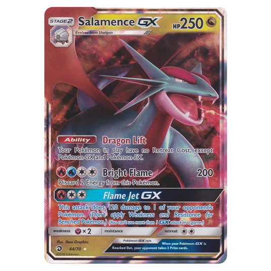 Pokemon - Sun & Moon - Dragon Majesty - Salamence-GX - 44/70