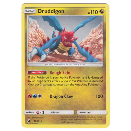 Pokemon - Sun & Moon - Dragon Majesty - Druddigon - 45/70