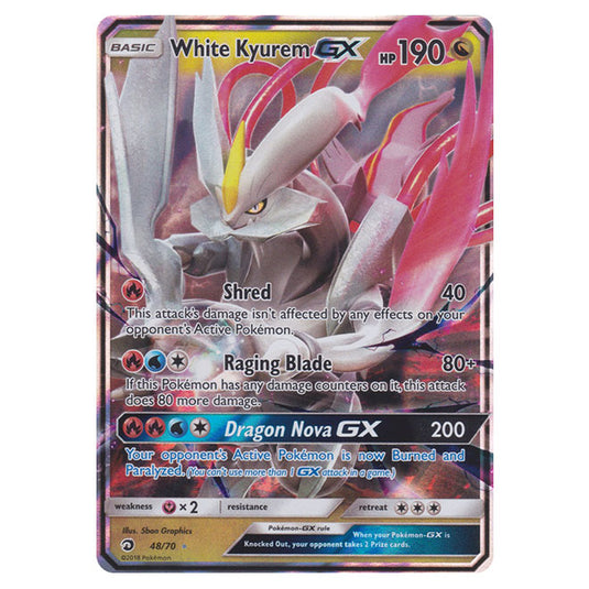 Pokemon - Sun & Moon - Dragon Majesty - White Kyurem-GX - 48/70