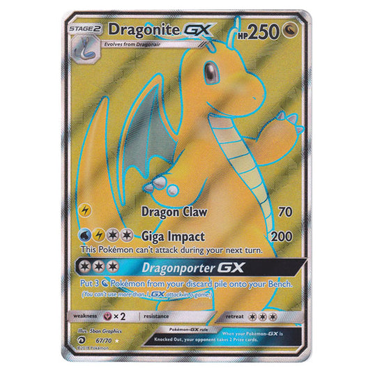 Pokemon - Sun & Moon - Dragon Majesty - Dragonite-GX (Full Art) - 67/70