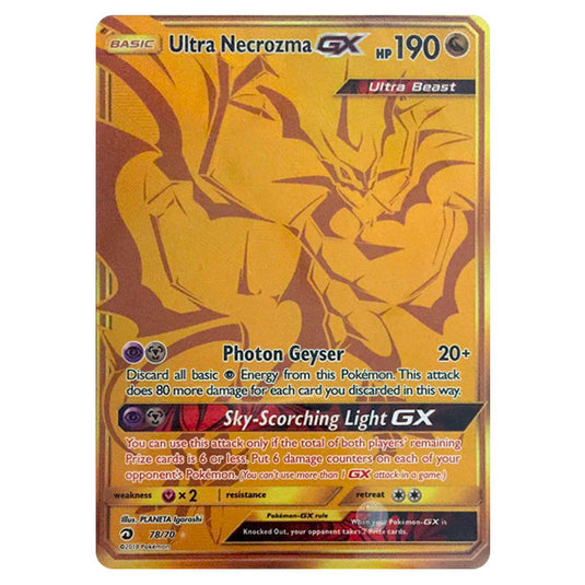 Pokemon - Sun & Moon - Dragon Majesty - Ultra Necrozma-GX (Full Art) (Secret Rare) - 78/70