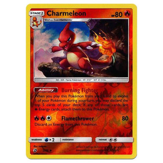 Pokemon - Sun & Moon - Dragon Majesty - Charmeleon (Reverse Holo) - 2/70