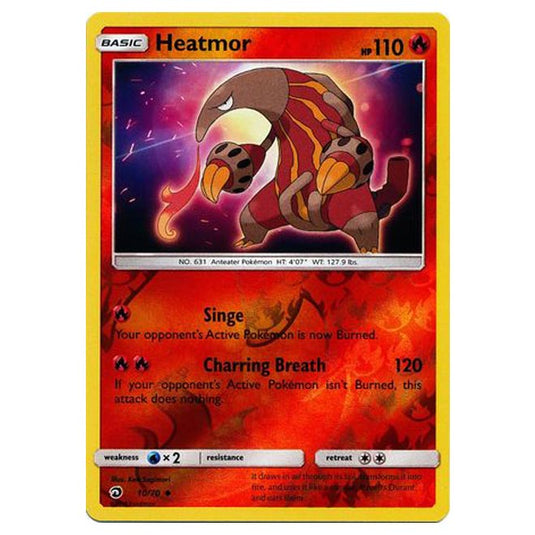 Pokemon - Sun & Moon - Dragon Majesty - Heatmor (Reverse Holo) - 10/70