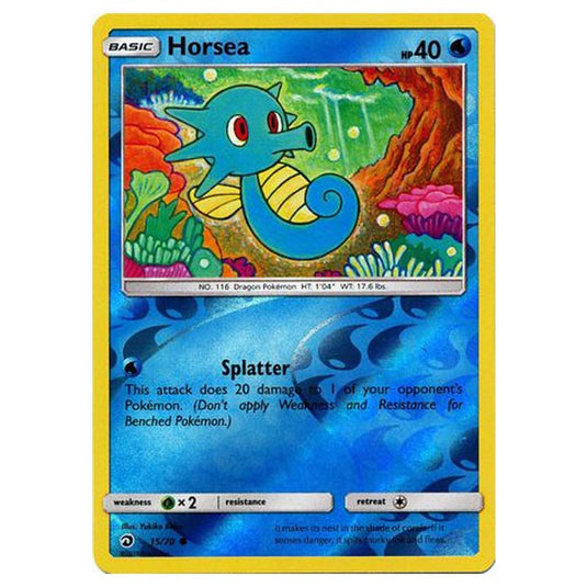 Pokemon - Sun & Moon - Dragon Majesty - Horsea (Reverse Holo) - 15/70