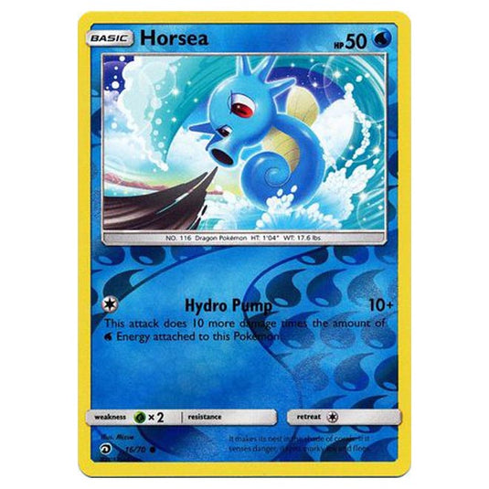 Pokemon - Sun & Moon - Dragon Majesty - Horsea (Reverse Holo) - 16/70