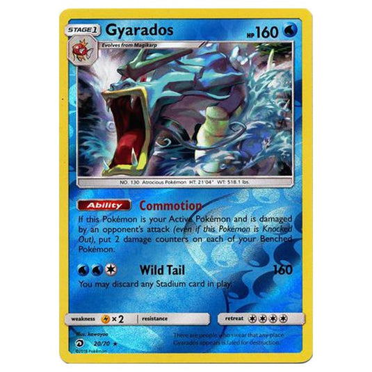 Pokemon - Sun & Moon - Dragon Majesty - Gyarados (Reverse Holo) - 20/7 Pokemon - Sun & Moon - Dragon Majesty - Gyarados (Reverse Holo) - 20/7