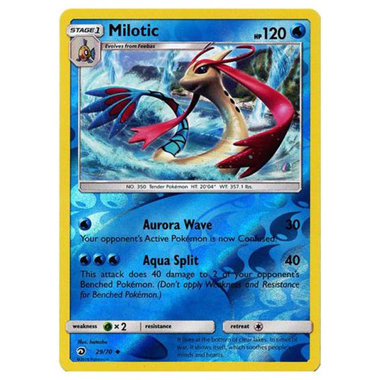Pokemon - Sun & Moon - Dragon Majesty - Milotic (Reverse Holo) - 29/70 Pokemon - Sun & Moon - Dragon Majesty - Milotic (Reverse Holo) - 29/70