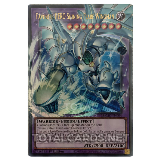 Yu-Gi-Oh! - Magnificent Monsters - Favorite HERO Shining Flare Wingman (extended art) (Overframe Ultra Rare) MAMO-EN004-OVR