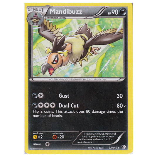 Pokemon - Black & White - Boundaries Crossed - Mandibuzz 93/149