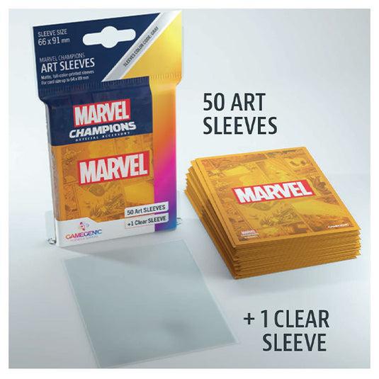 Gamegenic - Marvel Champions Art Sleeves - Marvel Orange (50+1 Sleeves)