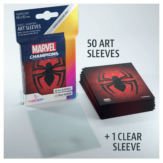 Gamegenic - Marvel Champions Art Sleeves - Spider-Man (50+1 Sleeves)