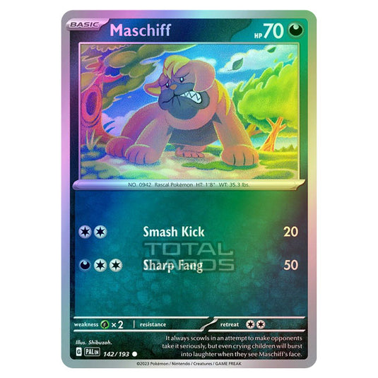 Pokemon - Scarlet & Violet - Paldea Evolved - Maschiff (Cosmo Foil) - Pokemon - Scarlet & Violet - Paldea Evolved - Maschiff (Cosmo Foil) -