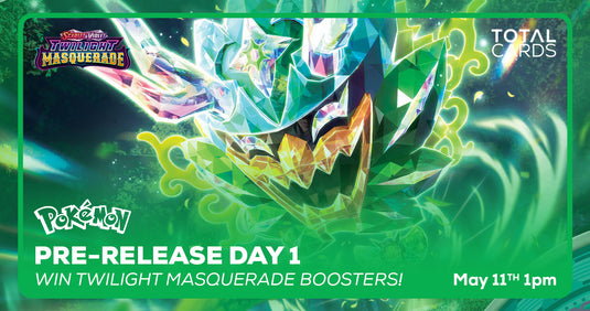 Pokémon - Scarlet And Violet: Twilight Masquerade Pre-Release Event Day 1 - Saturday 1pm (11/05/24)
