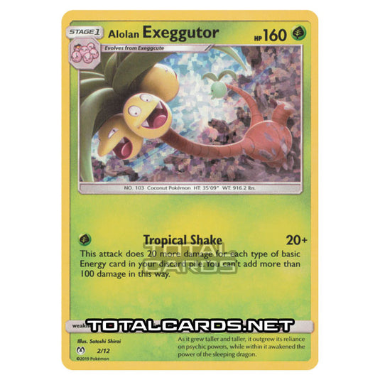 Pokemon - McDonalds 2020 Promo Card - Alolan Exeggutor 2/12 Pokemon - McDonalds 2020 Promo Card - Alolan Exeggutor 2/12