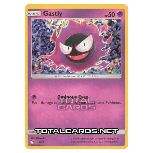 Pokemon - McDonalds 2020 Promo Card - Ghastly 7/12 Pokemon - McDonalds 2020 Promo Card - Ghastly 7/12