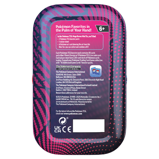 Pokemon - Mega Evolution - Mega Heroes Mini Tin - Back