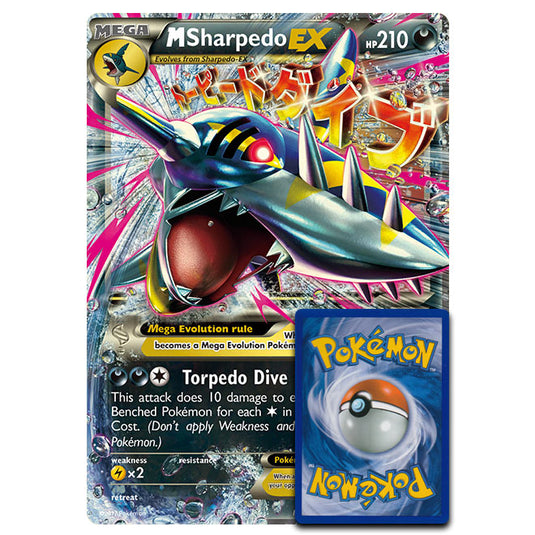 Pokemon - MEGA Sharpedo-EX Promo XY200 (Oversized Card)